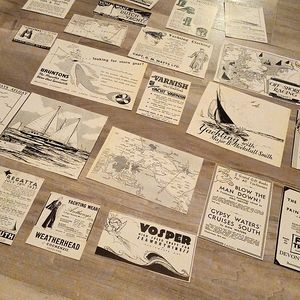 Nautical Memories scrapbook scraps crafts art bulk sea vintage print adds